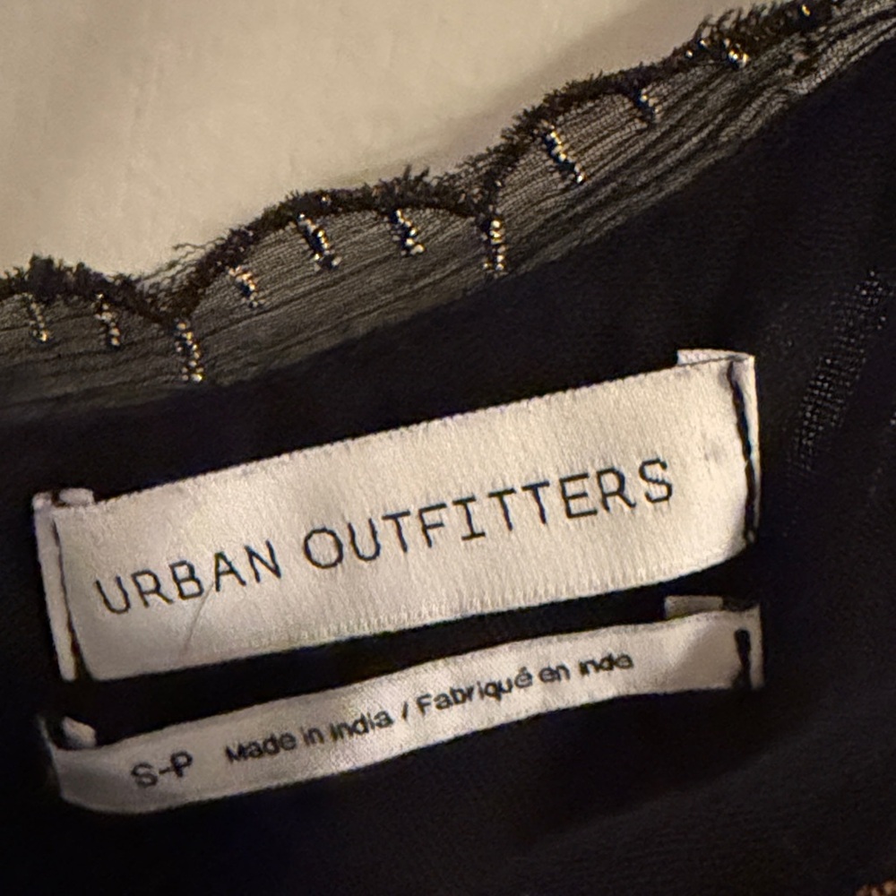 Urban Outfitters Black Lace-Trim dress